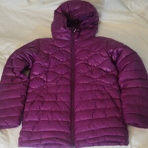 COLUMBIA girls Youth Large 14/16 Purple Puffer Jacket